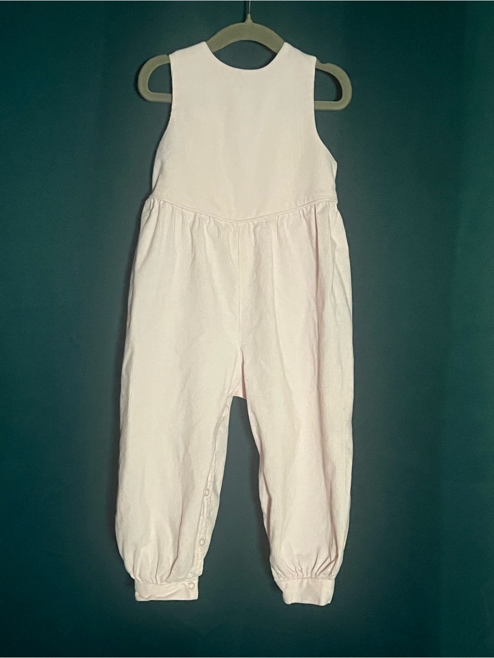 Light Pink Girls' Cotton Jumpsuit - Sleeveless Kids Bottoms